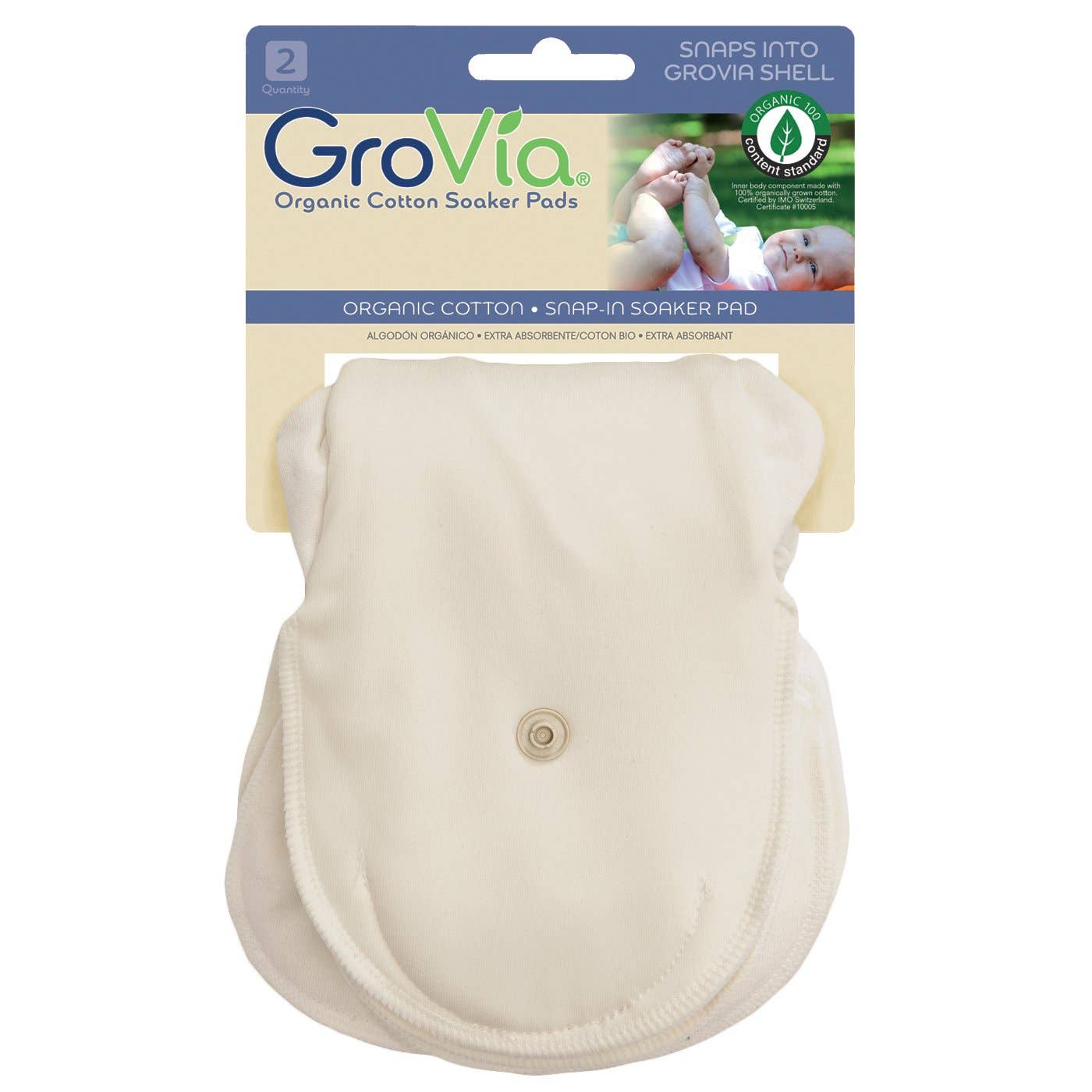 Soaker Pad ekologisk bomull (2-pack) - - MamaMilla