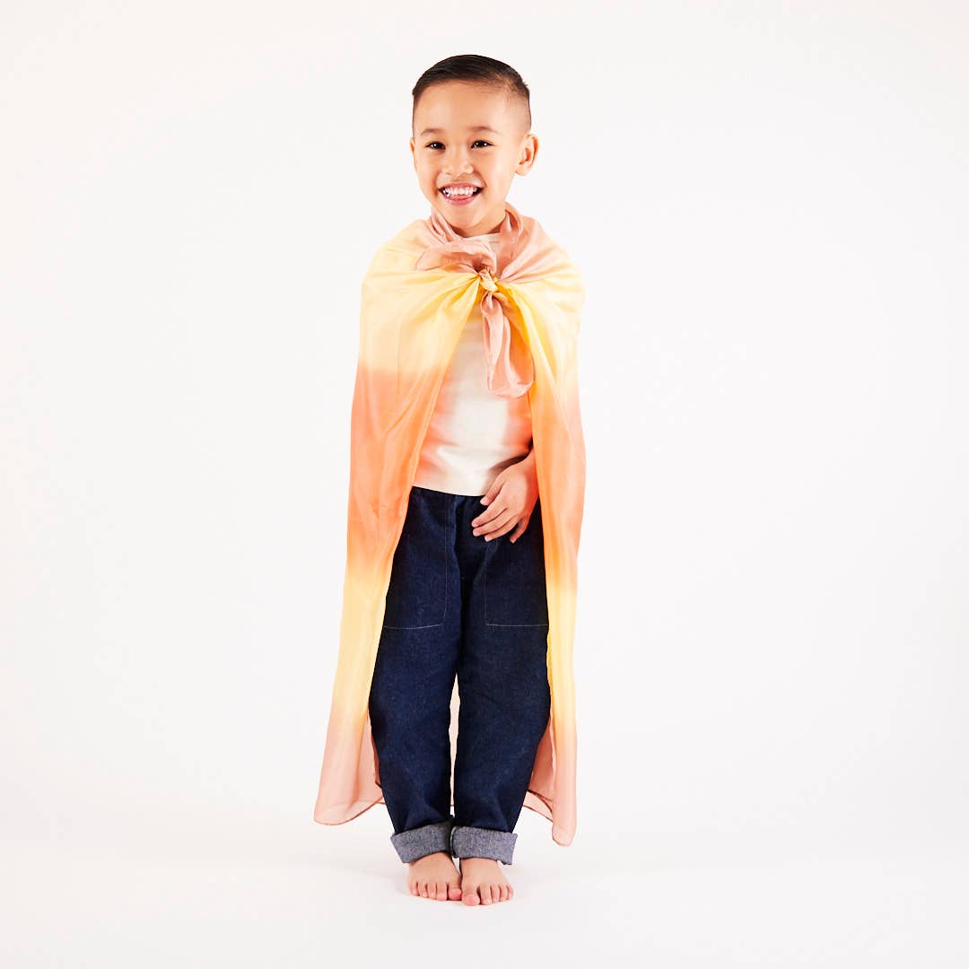 Sarahs Silk Earth Playsilks - Open-Ended 100% Silk, Natural Waldorf Toys: Ocean - - MamaMilla