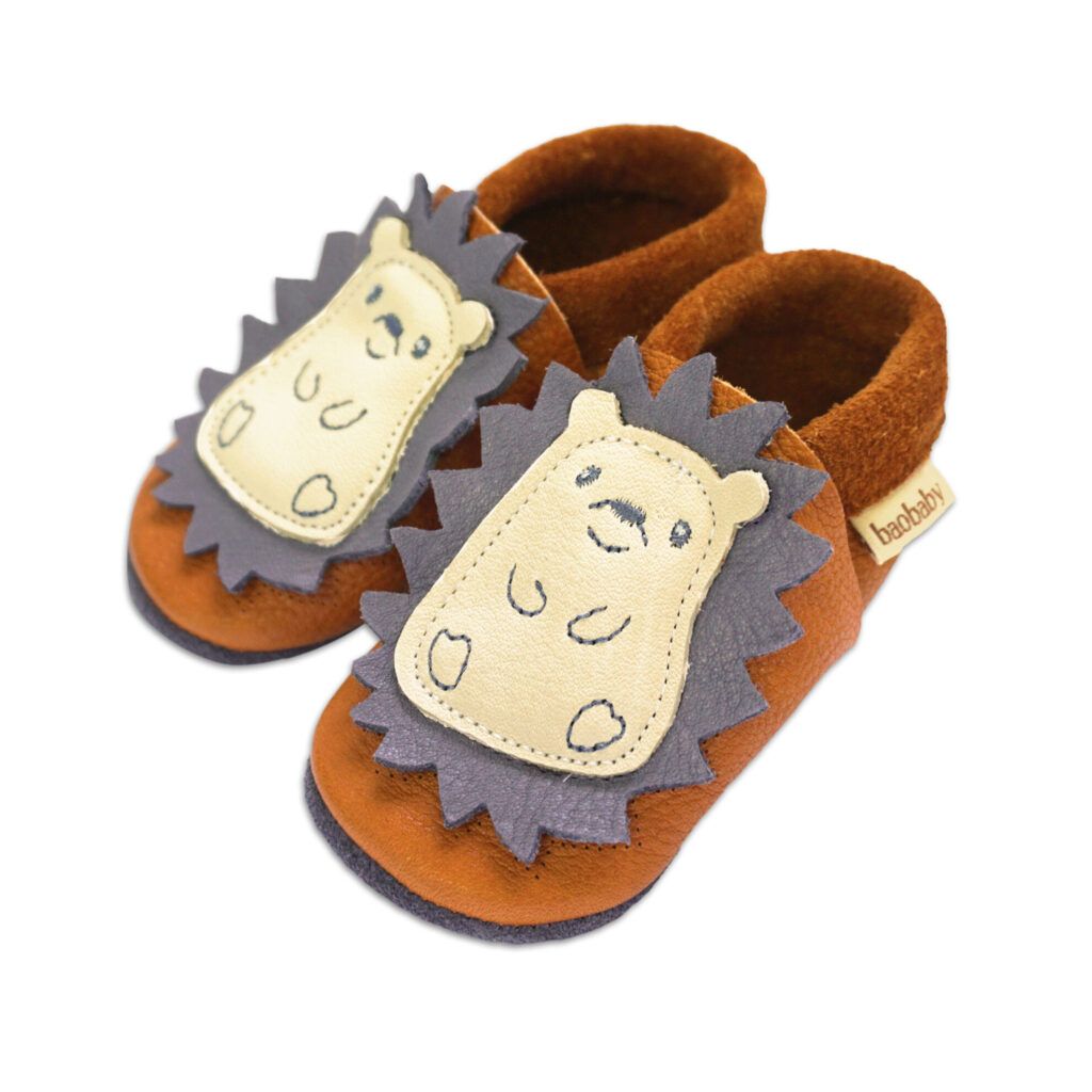 Baobaby Klassisk Babysko - Spikey Curry L - - MamaMilla