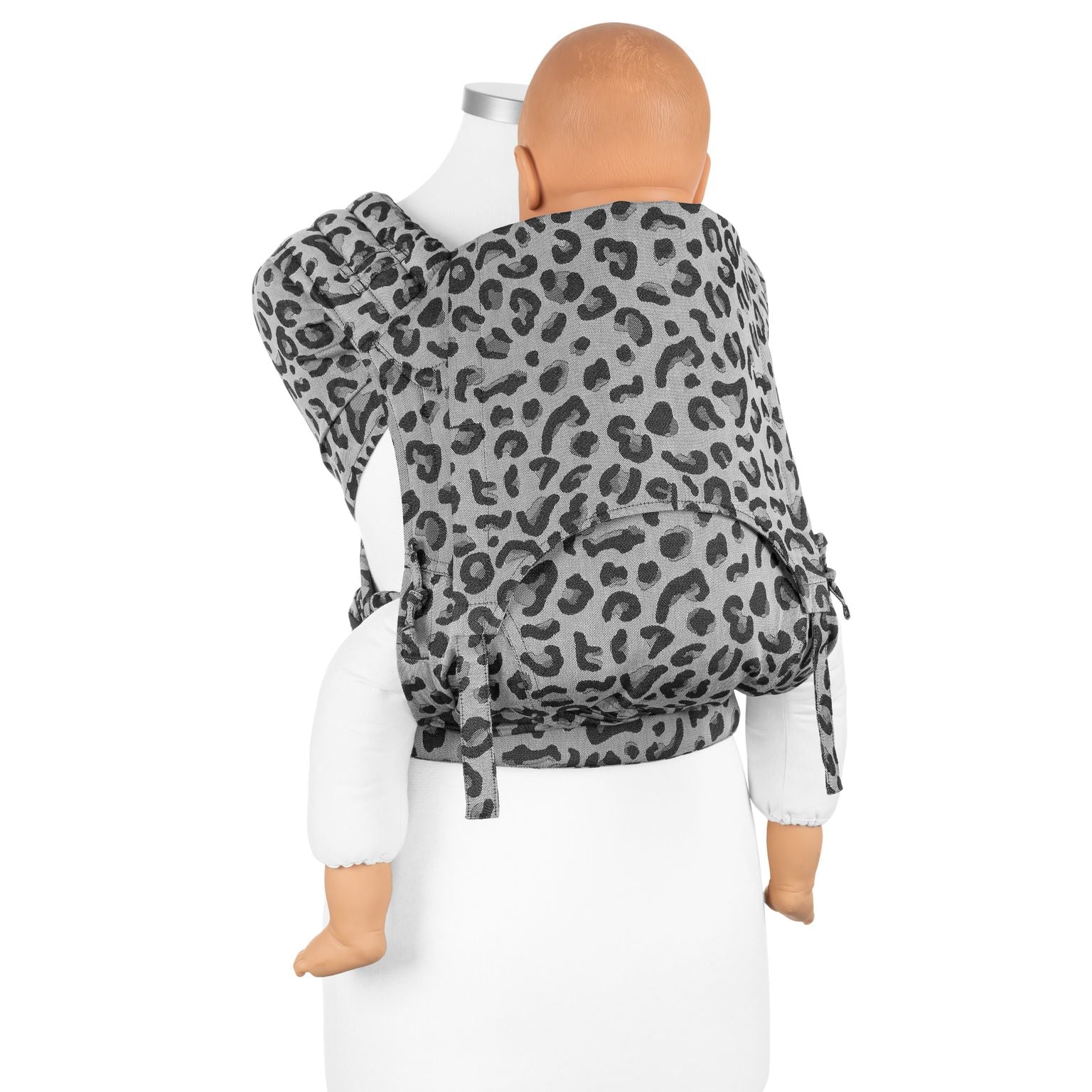 Fidella FlyClick Bæresele - Leopard Silver - Baby - bæresele - MamaMilla