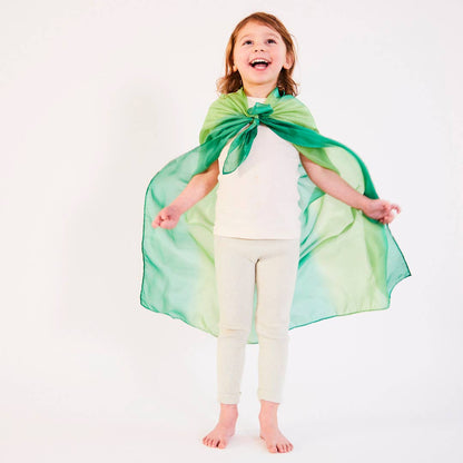 Sarahs Silk Earth Playsilks - Open-Ended 100% Silk, Natural Waldorf Toys: Ocean - - MamaMilla