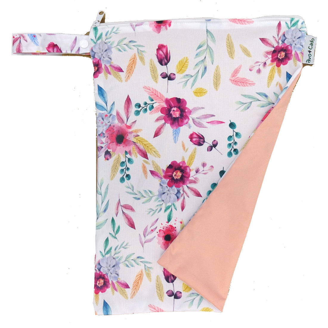 avo+cado Wetbag Medium med Et Rum - Flowers - Wetbag medium - MamaMilla