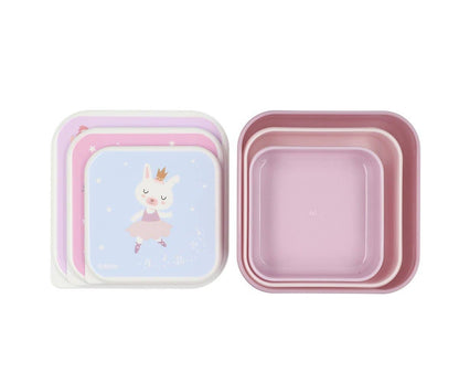 Tutete madkasser 3-pak - Ballet