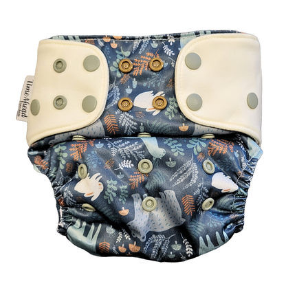 Svenska Skogen | Pocket blöja Stretch | 5-17kg: Skogssvamp / Inga inlägg - - MamaMilla