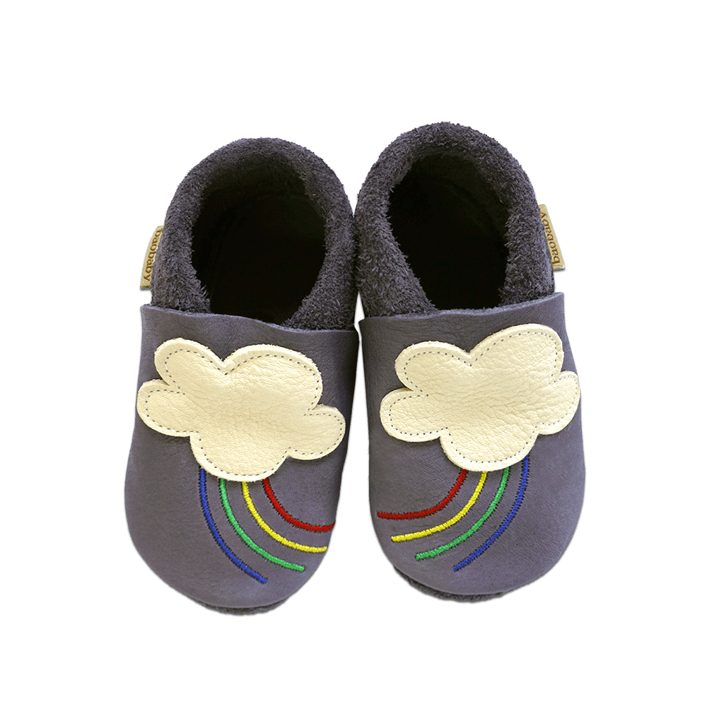 Baobaby Classic Babyschuhe – Regenbogen XL – – MamaMilla