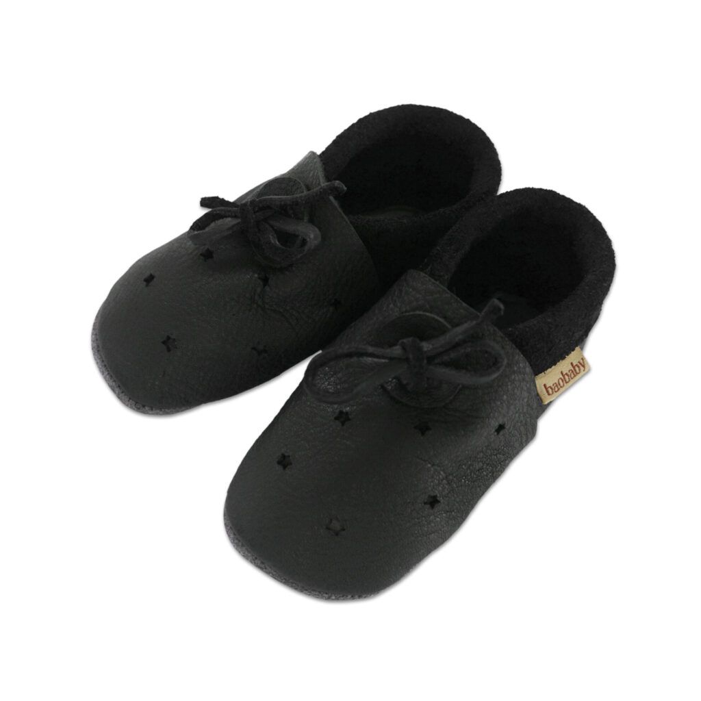 Baobaby Sandalen – Sterne Schwarz XS – – MamaMilla