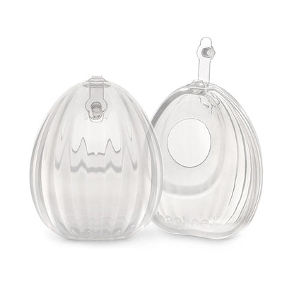 Haakaa Shell Bærbar silikone brystpumpe 2.stk 75ml - Mælkeopsamler - MamaMilla