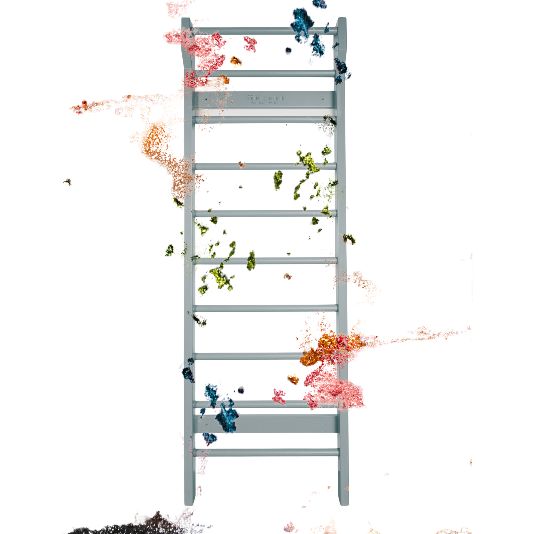 Ribbebørn Komplet Pakke - Gymnastikribbe m. skrivebord &amp; 4 stk. knager