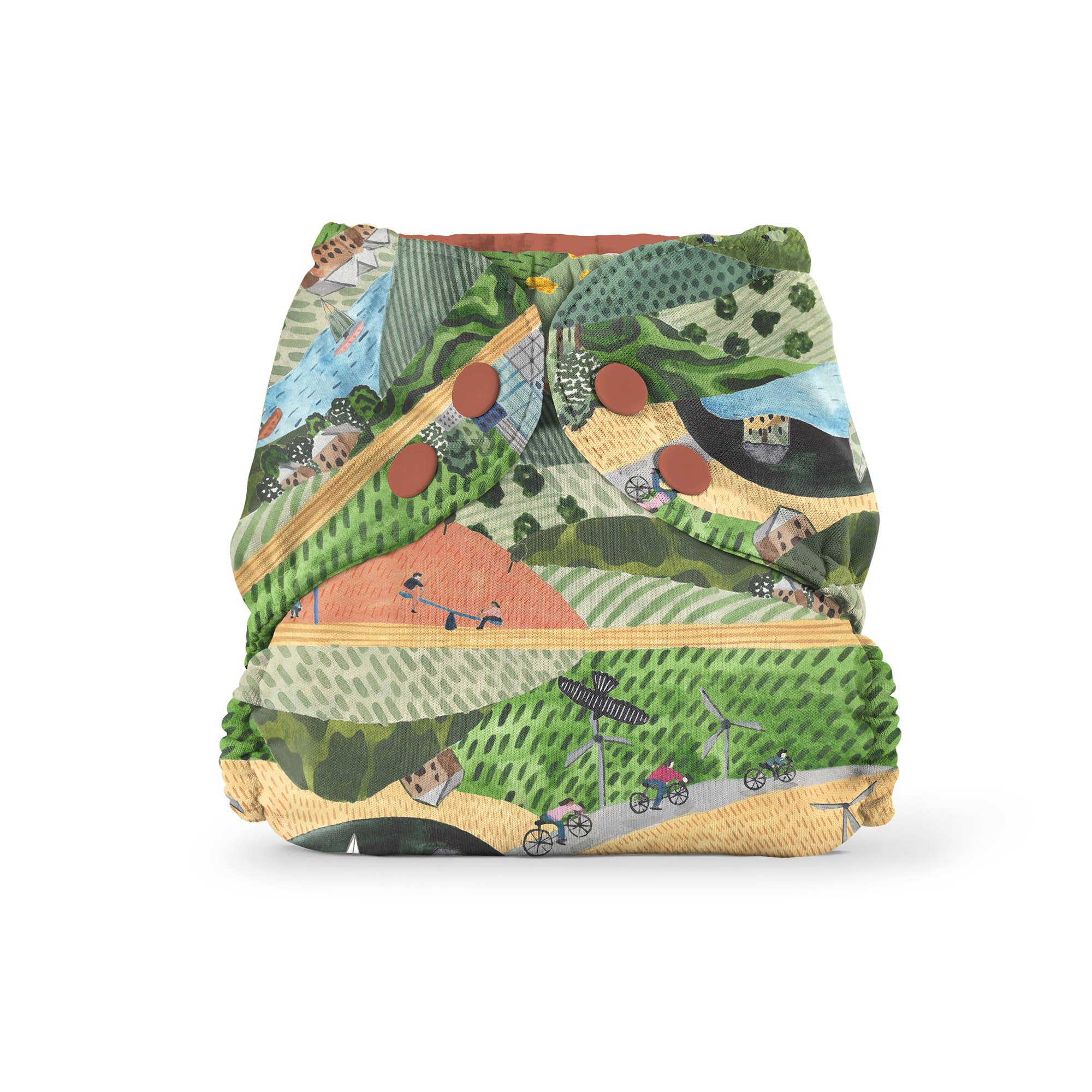 Buitenkant (+ zwemluier): SBM Eco Hills / maat 1 (7-17 lbs) - - MamaMilla