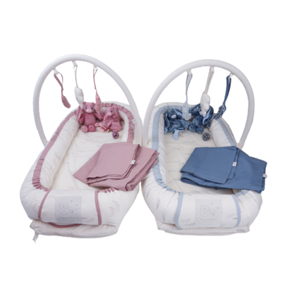 MamaMilla babynest med Fossflakes fyld - Rose feathers - Babynest - MamaMilla